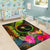 Chuuk Polynesian Personalised Area Rug - Hibiscus and Banana Leaves - Polynesian Pride