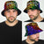 Kosrae Bucket Hat - Rainbow Polynesian Pattern - Polynesian Pride