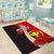 Hawai Polynesian Area Rug - Coat Of Arm With Hibiscus - Polynesian Pride