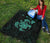 Hawaii Turtle Hibicus Map Premium Quilt - Turquoise - Polynesian Pride