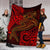 Polynesian Premium Blanket - Red Shark Polynesian Tattoo - Polynesian Pride