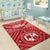 Tonga Area Rug - Tonga Seal With Polynesian Tattoo Style (Red) - Polynesian Pride