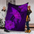 Hawaii Whale Swim Poly Purple Premium Blanket - Polynesian Pride