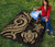 Fiji Polynesian Premium Quilt - Gold Tentacle Turtle - Polynesian Pride