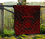 Samoa Premium Quilt - Samoa Coat Of Arms Polynesian Chief Dark Red Version - Polynesian Pride
