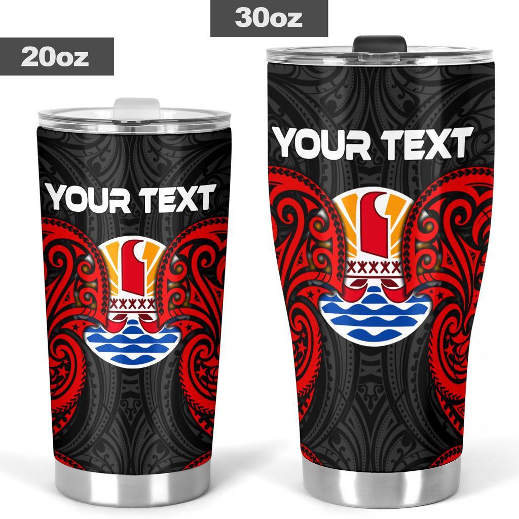 Tahiti Polynesian Custom Personalised Tumbler - Tahiti Spirit Red - Polynesian Pride