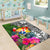 Tonga Area Rug - Turtle Plumeria Banana Leaf - Polynesian Pride