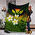 Kanaka Maoli (Hawaiian) Premium Blanket, Polynesian Plumeria Banana Leaves Reggae - Polynesian Pride