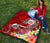 Hawaii Polynesian Premium Quilt - Hawaii Seal With Turtle Plumeria (Red) - Polynesian Pride