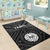 Tahiti Area Rug - Tahiti Seal In Polynesian Tattoo Style (Black) - Polynesian Pride