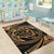 Hawaiian Kanaka Honu Hibiscus Tornado Polynesian Area Rug AH - Polynesian Pride