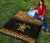 Polynesian Premium Quilt - Polynesian Gold Turtle Tattoo & Black Frog - Polynesian Pride