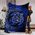 Hawaiian Turtle Polynesian Blue Premium Blanket - Polynesian Pride