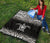 Polynesian Premium Quilt - Polynesian White Turtle Tattoo & Black Frog - Polynesian Pride