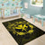 Hawaii Kanaka Turtle Hibiscus Polynesian Rug - Anthea Style Yellow - Polynesian Pride