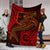 Fiji Premium Blanket - Red Shark Polynesian Tattoo - Polynesian Pride