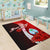 Guam Polynesian Custom Personalised Area Rug - Coat Of Arm With Hibiscus - Polynesian Pride