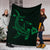 Hawaii Shark Green Polynesian Premium Blanket - Polynesian Pride