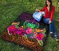 Samoa Premium Quilt - Summer Hibiscus - Polynesian Pride
