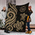 Tahiti Polynesian Premium Blanket - Gold Tentacle Turtle - Polynesian Pride