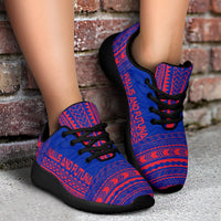 Wallis And Futuna Sporty Sneakers - Polynesian Chief Flag Version - Polynesian Pride