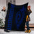 Hawaii Kakau Makau Fish Hook Polynesian Premium Blanket - Blue - Polynesian Pride