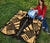 Society Islands Premium Quilt - Society Islands Flag Polynesian Gold Tattoo - Polynesian Pride