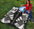 Austral Islands Premium Quilt - Austral Islands Flag Polynesian White Tattoo (Black) - Polynesian Pride