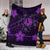 Hawaii Mix Polynesian Turtle Plumeria Premium Blanket - AH - Nick Style - Purple - Polynesian Pride