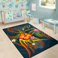 Kosrae Polynesian Personalised Area Rug - Legend of Kosrae (Blue) - Polynesian Pride