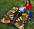 Austral Islands Premium Quilt - Austral Islands Flag Polynesian Gold Tattoo (Black) - Polynesian Pride