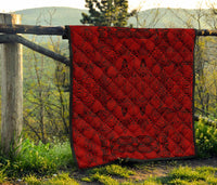 Polynesian Premium Quilt Red - Polynesian Pride