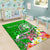 Tonga Custom Personalised Area Rug - Turtle Plumeria (Green) - Polynesian Pride