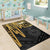 Tahiti Area Rug - Tahiti Seal In Heartbeat Patterns Style (Gold) - Polynesian Pride