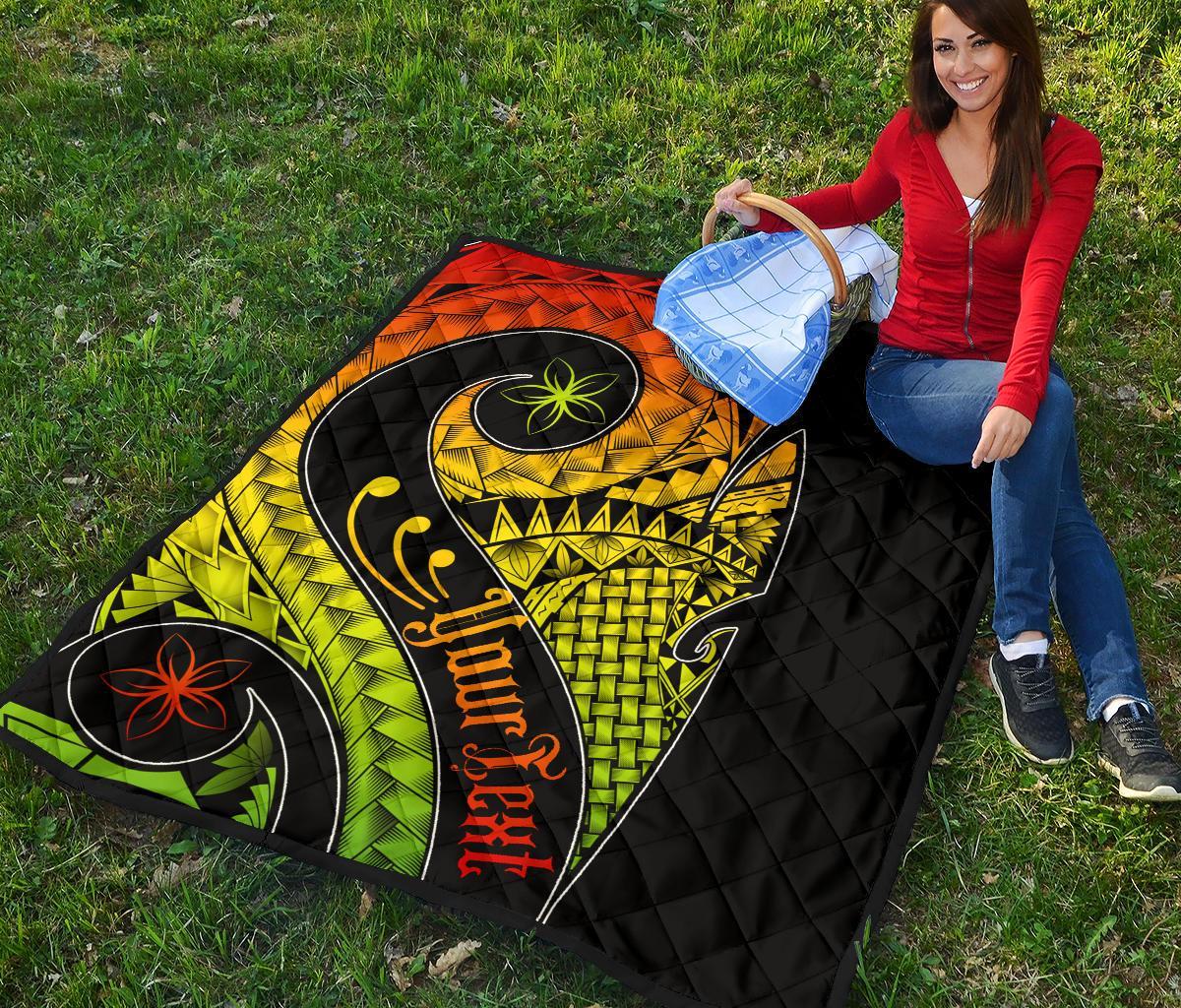 Guam Personalised Premium Quilt - Guam Polynesian Decorative Patterns - Polynesian Pride