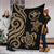 Polynesian Hawaii Premium Blanket - Gold Tentacle Turtle - Polynesian Pride