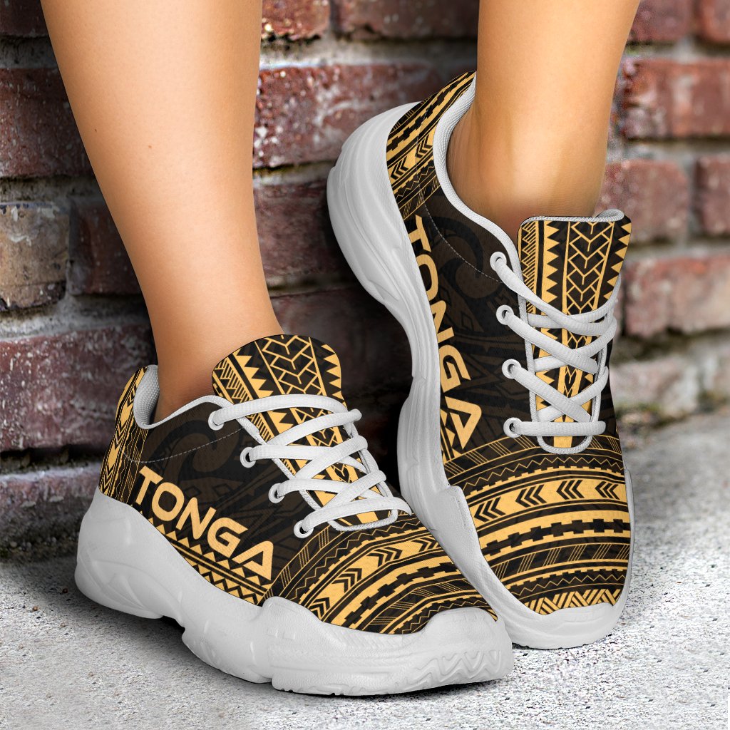 Tonga Chunky Sneakers - Polynesian Chief Gold Version - Polynesian Pride