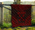 Gambier Islands Premium Quilt - Gambier Islands Flag Polynesian Chief Red Version - Polynesian Pride