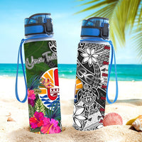 Tahiti Custom Personalised Hydro Tracking Bottle - Turtle Plumeria Banana Leaf - Polynesian Pride