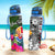 Tahiti Custom Personalised Hydro Tracking Bottle - Turtle Plumeria Banana Leaf - Polynesian Pride