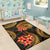 American Samoa Polynesian Area Rug - Gold Plumeria - Polynesian Pride