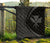 Hawaii Kanaka Polynesian Black And Grey Premium Quilt - Circle Style - Polynesian Pride