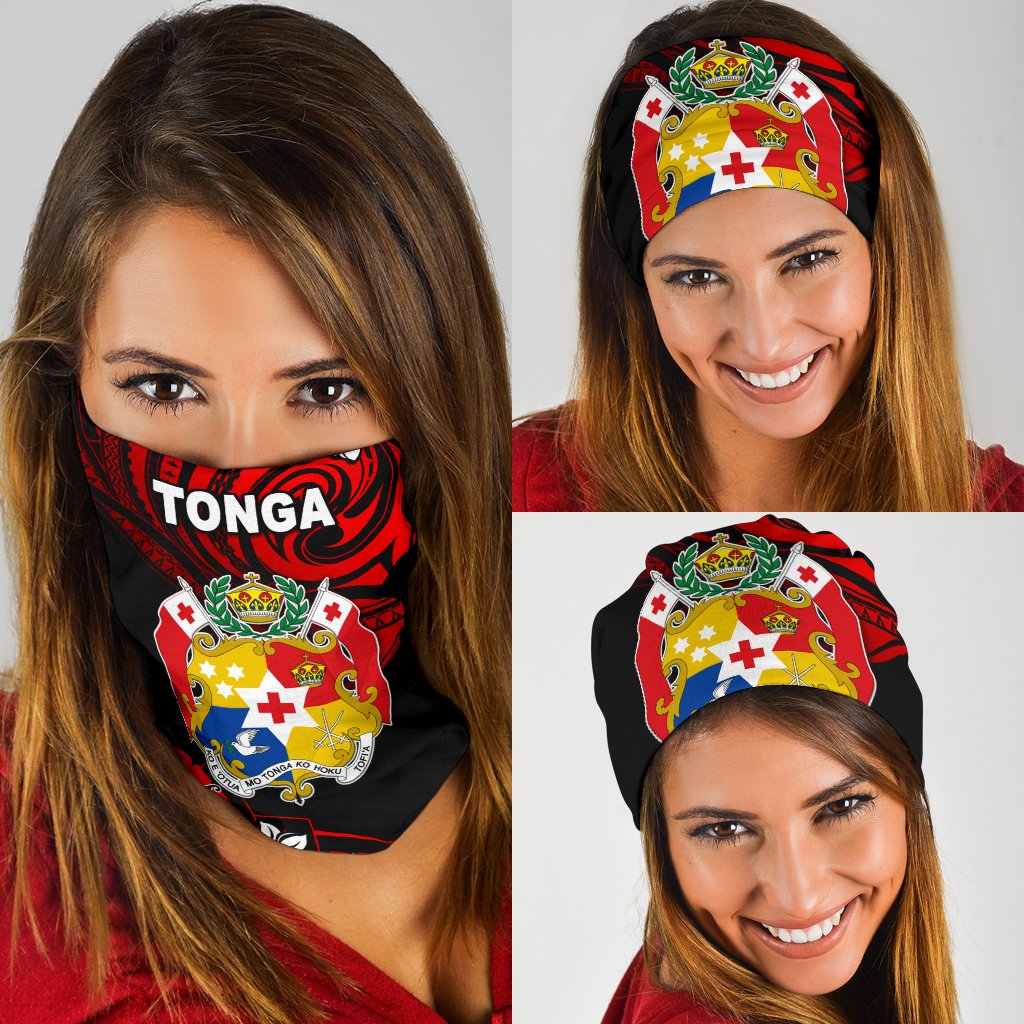 Mate Ma'a Tonga Rugby Bandana 3 - Pack Polynesian Unique Vibes - Red - Polynesian Pride