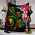 Hawaii Turtle Polynesian Tropical Premium Blanket - Cora Style Reggae - Polynesian Pride