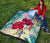 Polynesian Hawaii Premium Quilt - Plumeria Turtles with Hibiscus - Polynesian Pride