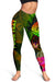 Tahiti Polynesian Personalised Women's Leggings - Hibiscus and Banana Leaves - Polynesian Pride