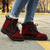 Wallis And Futuna Leather Boots - Polynesian Red Chief Version - Polynesian Pride