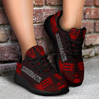 Kiribati Sport Sneakers - Polynesian Tattoo Red - Polynesian Pride
