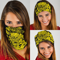 Hawaii Vocalno Flowers Tiki Bandana 3-Pack - AH - Yellow - Polynesian Pride