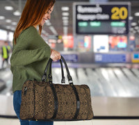 Polynesian Lauhala Mix Gold Hawaii Travel Bag - Polynesian Pride